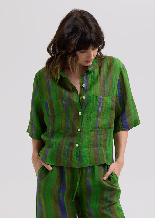 Painted Linen Shirt