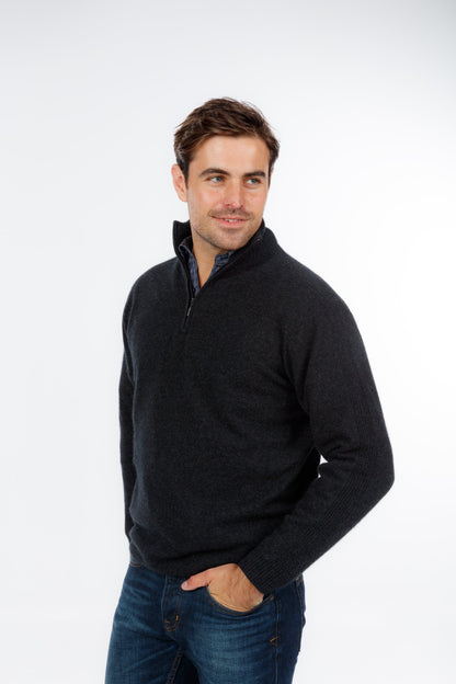 Lightweight Half Zip Sweater Mens