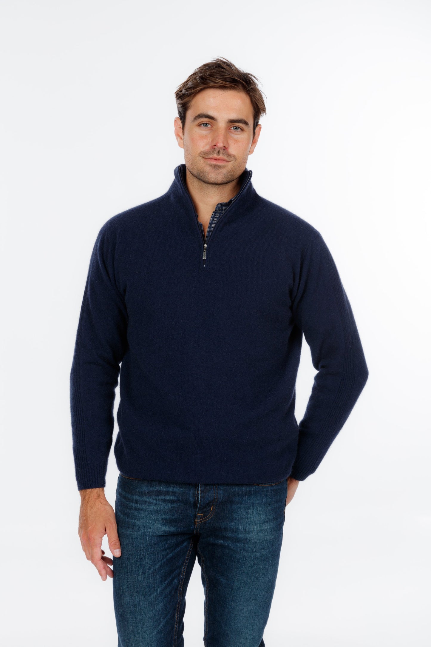 Lightweight Half Zip Sweater Mens