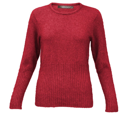 Rib Crew Neck Womens