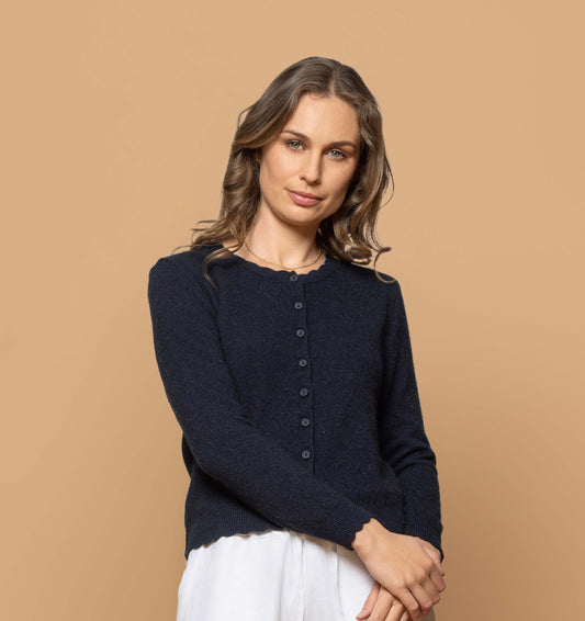 Scallop Cardigan Weft