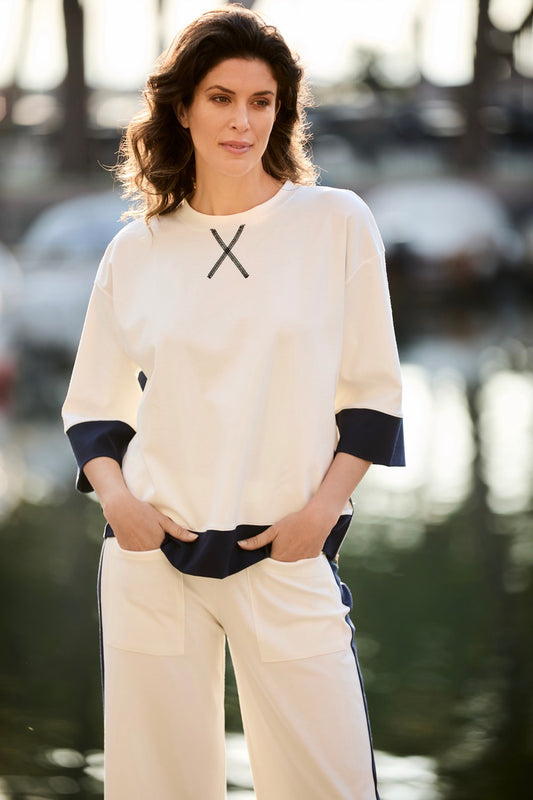 Peruzzi Contrast Zip Top