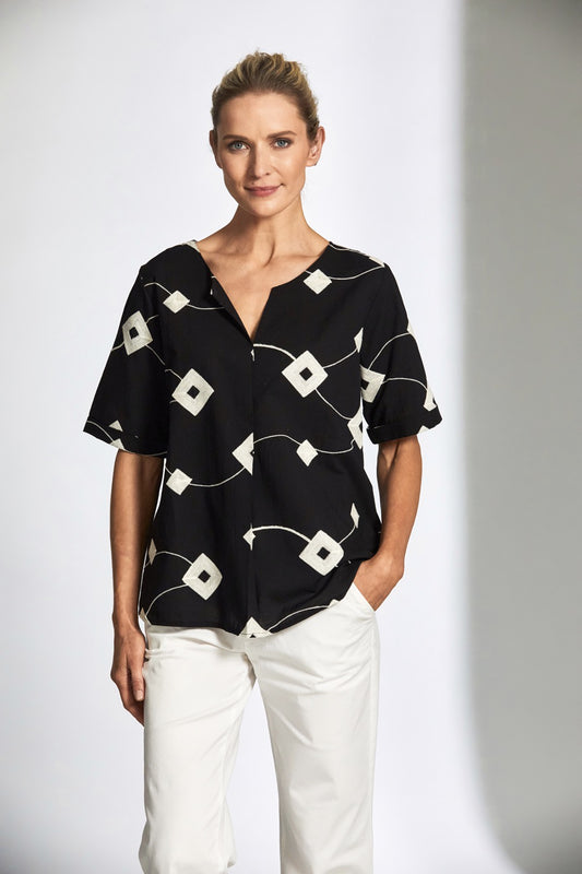 Peruzzi Embellished Cube Top