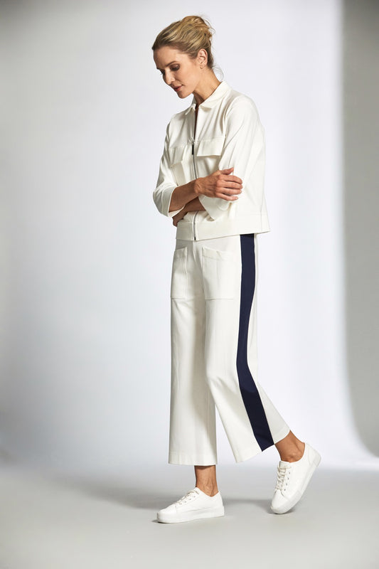 Peruzzi Side Stripe Crop Trouser
