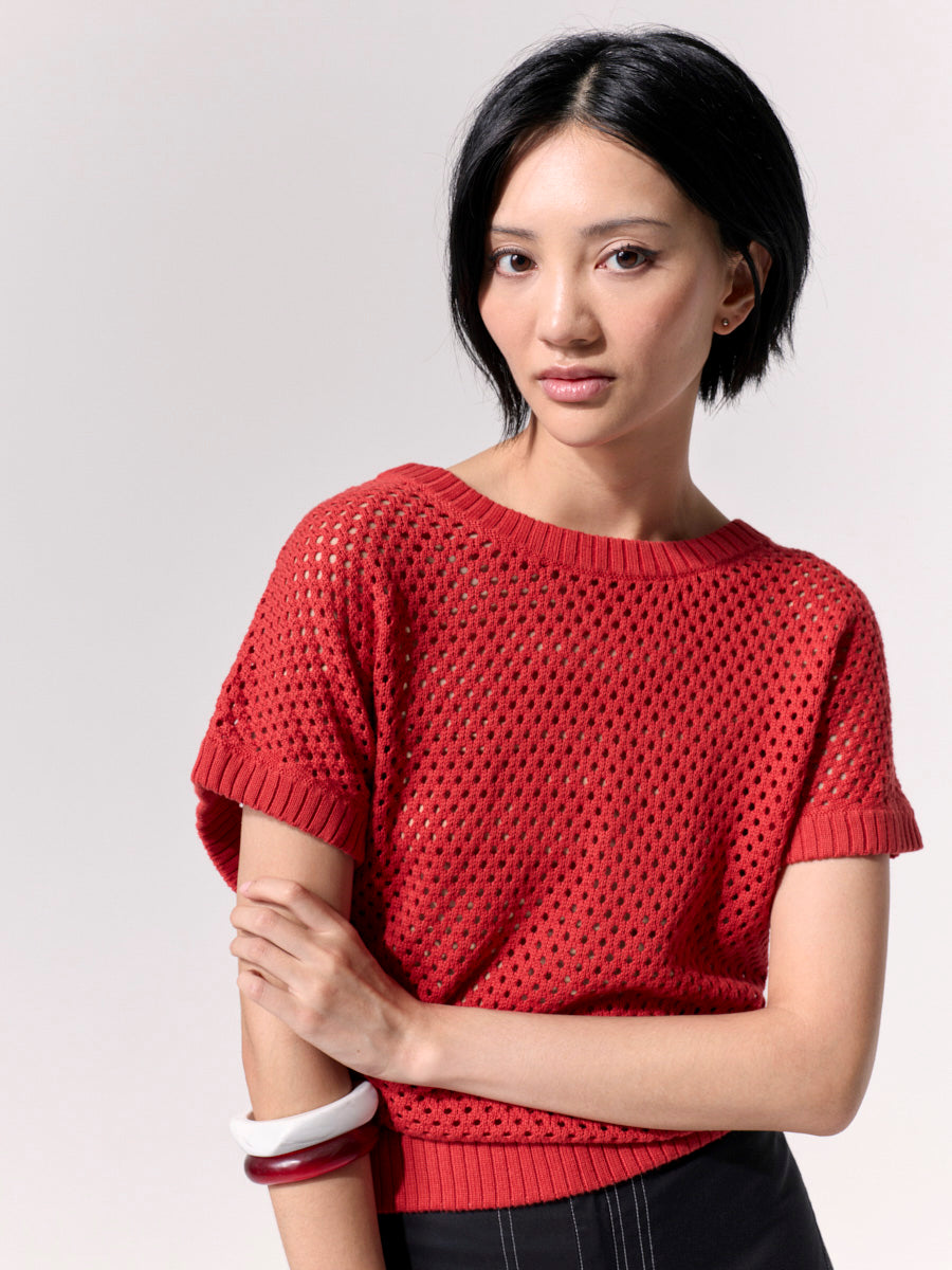 2 Way Zip Thru Knit Top