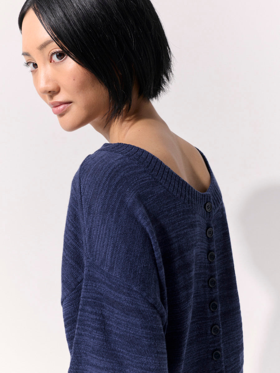 Reversible Med Knit Cardi