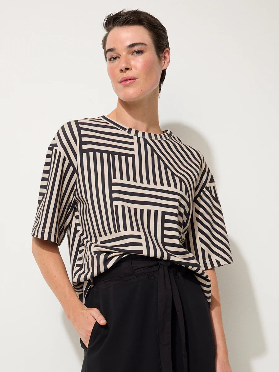 Spliced Stripe Tee