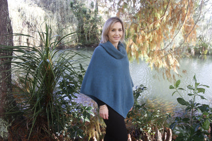 Cowl Neck Poncho Womens