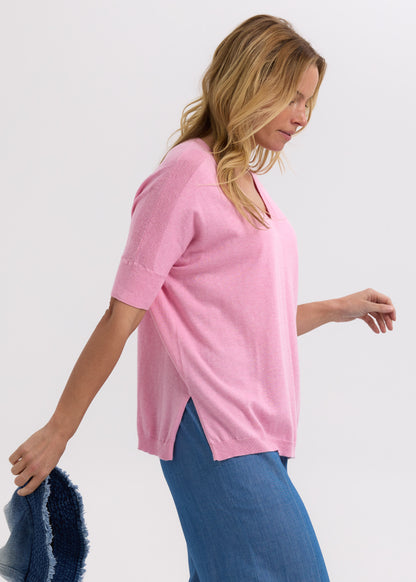 Pointelle Shoulder Top