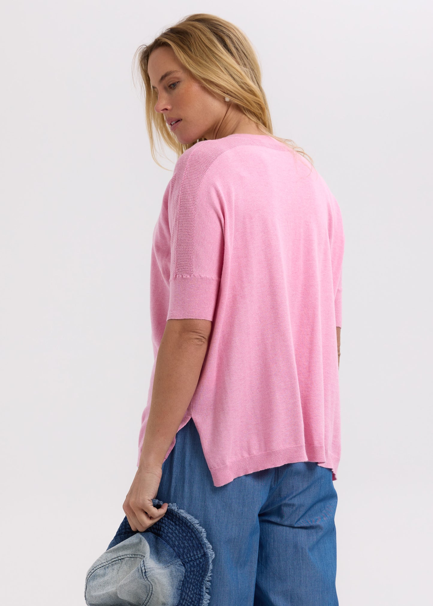 Pointelle Shoulder Top