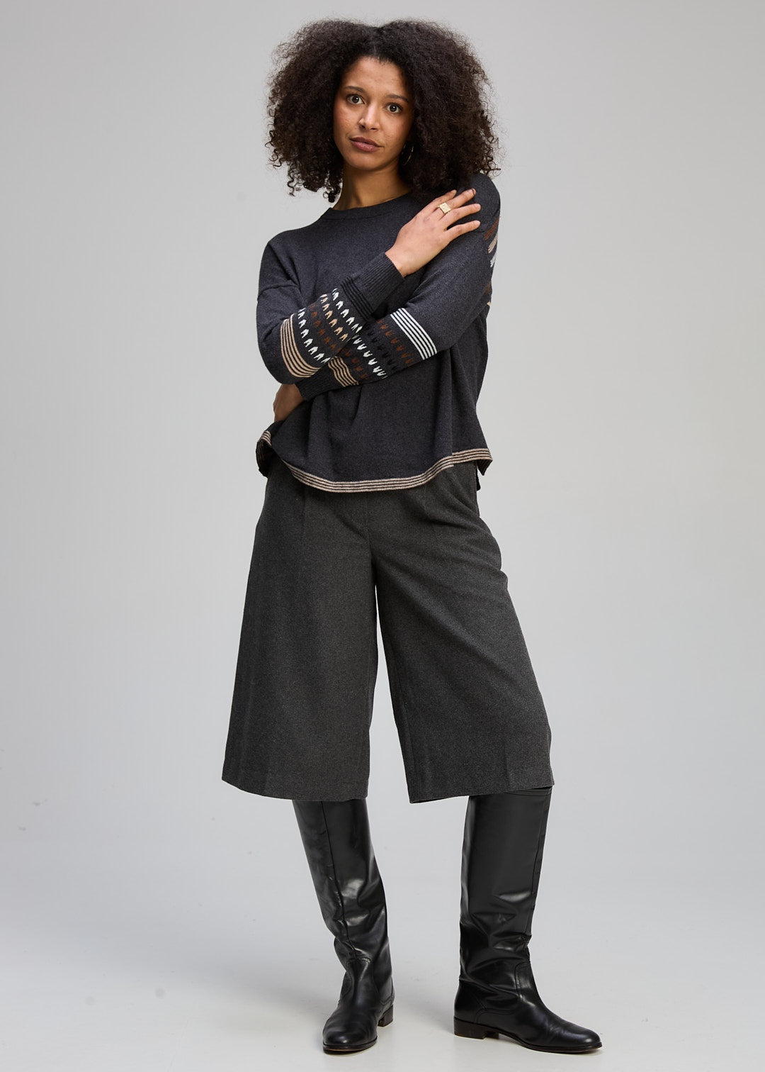 Textured Swing Jumper