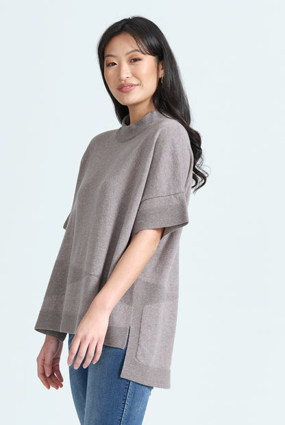 OPTM 6738 S/Sleeve Geo Tunic