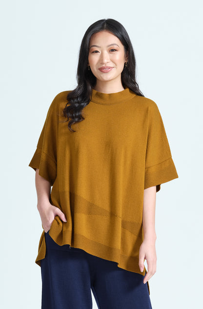 OPTM 6738 S/Sleeve Geo Tunic