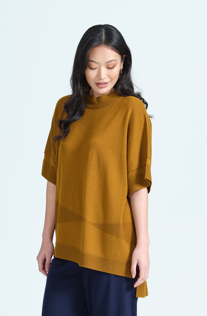 OPTM 6738 S/Sleeve Geo Tunic